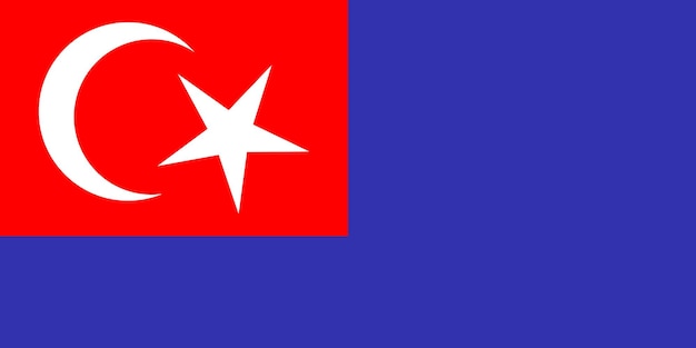 Vlag van de staat Johor Maleisië