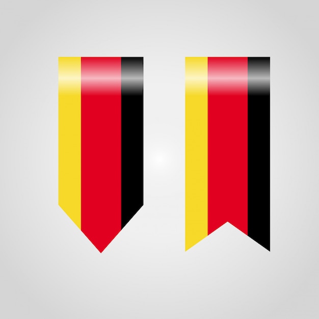 Vlag van duitsland banners ontwerp vector