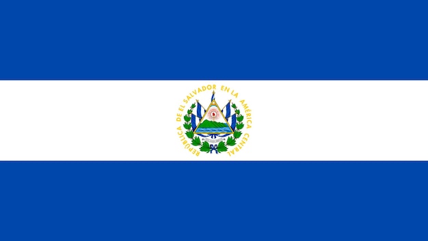 vlag van el salvador vlag natie vector illustratie