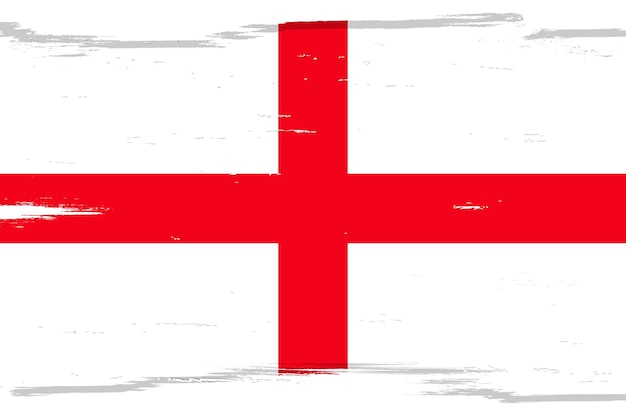 Vlag van Engeland spandoek met grunge brush