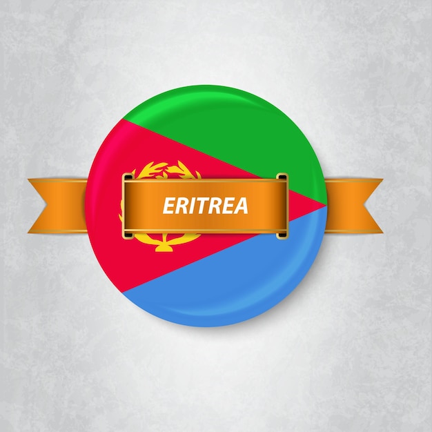 Vlag van Eritrea in een cirkel