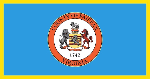 Vlag van Fairfax County Virginia vector afbeelding