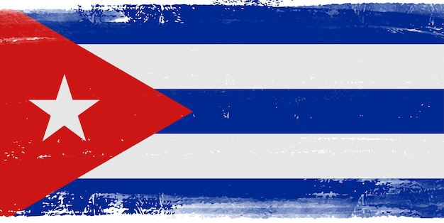 Vlag van grunge cuba