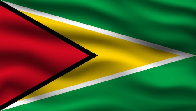 Vlag van Guyana achtergrond.