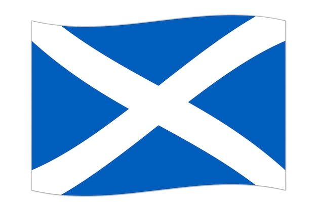 Vlag van het land Schotland Vectorillustratie