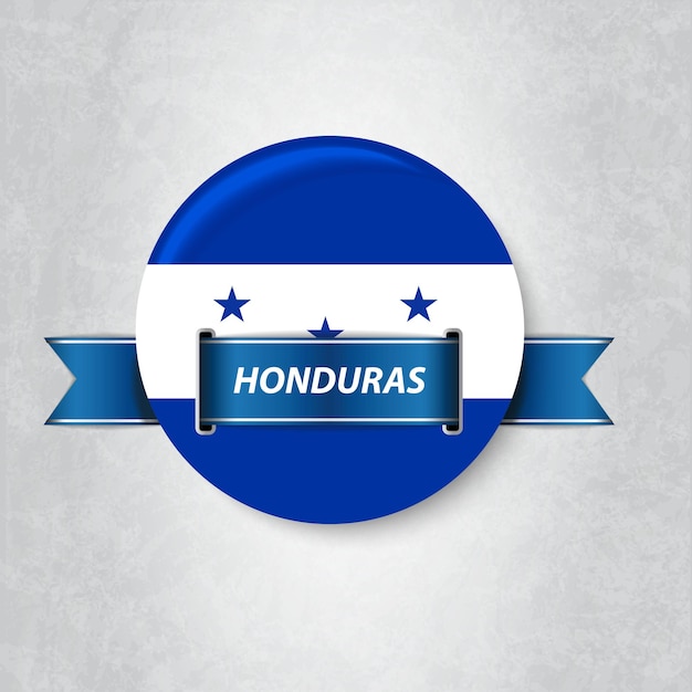 Vlag van Honduras in een cirkel