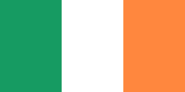 vlag van Ierland vlag natie vector illustratie