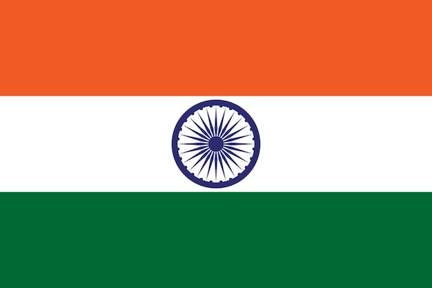 Vector vlag van india vlag natie vectorillustratie