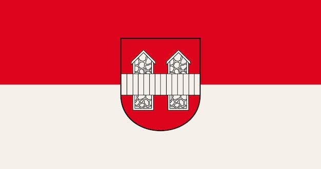 Vlag van Innsbruck stad in Oostenrijk vector afbeelding