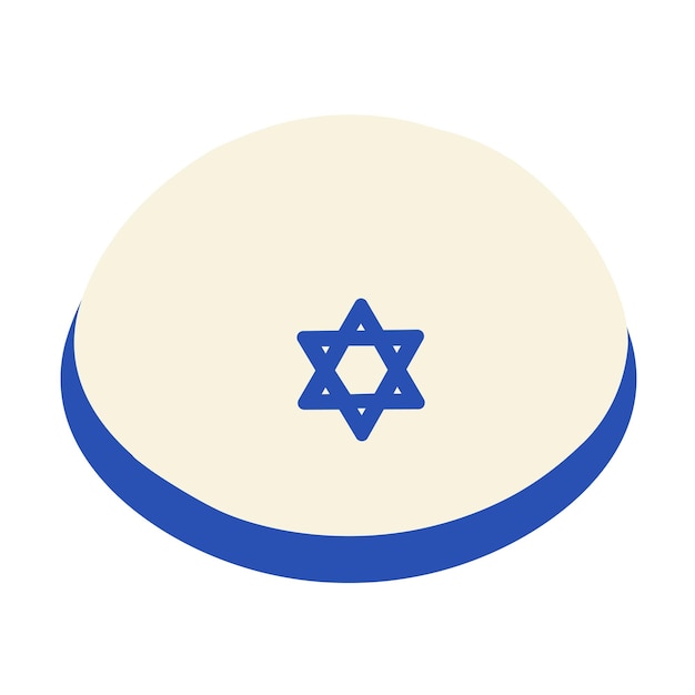 Vlag van Israël Feestelijke Joodse Kipa Hoed Vaste Melk