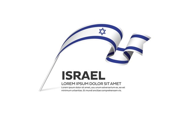 Vlag van Israël vector