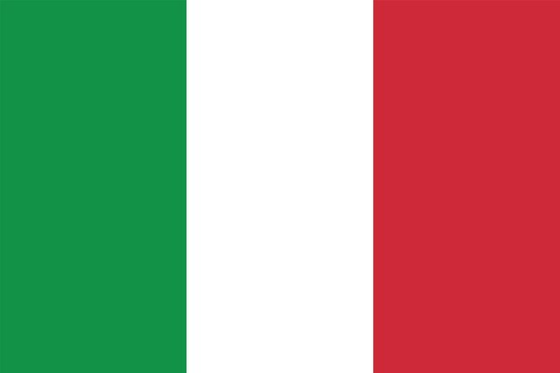 Vlag van italië vectorillustratie