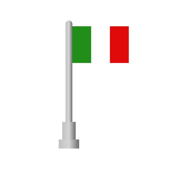 Vector vlag van italië