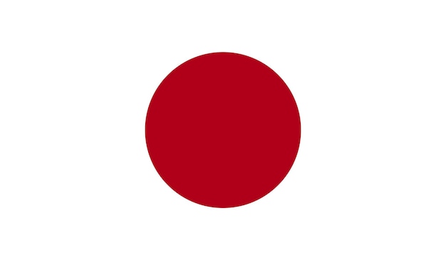 Vlag van Japan illustratie
