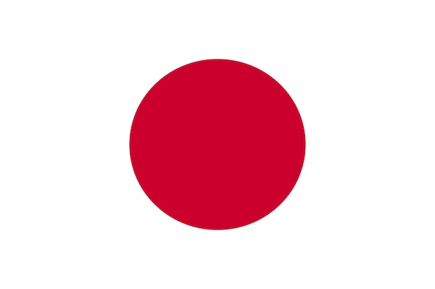 Vlag van japan vector illustratie officieel symbool van het land