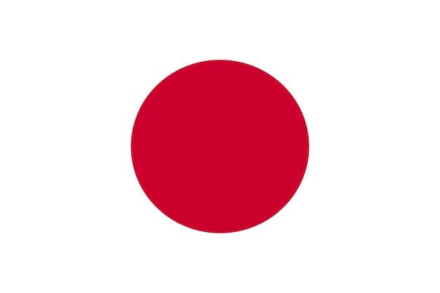 Vlag van japan vector illustratie officieel symbool van het land