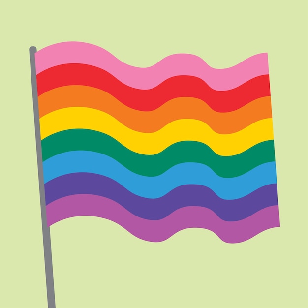 Vector vlag van liefde trots regenboog belettering tekst schrijven patroon vrijheid liefde hart homo kleuren vlag parade lg