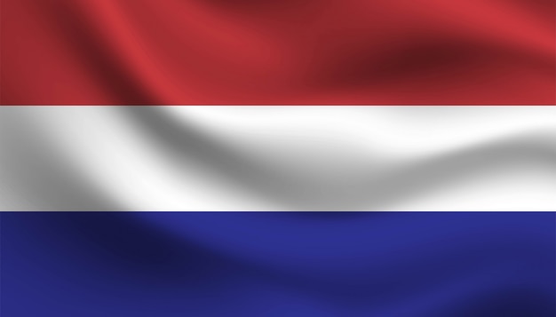 Vlag van Nederland achtergrond sjabloon.