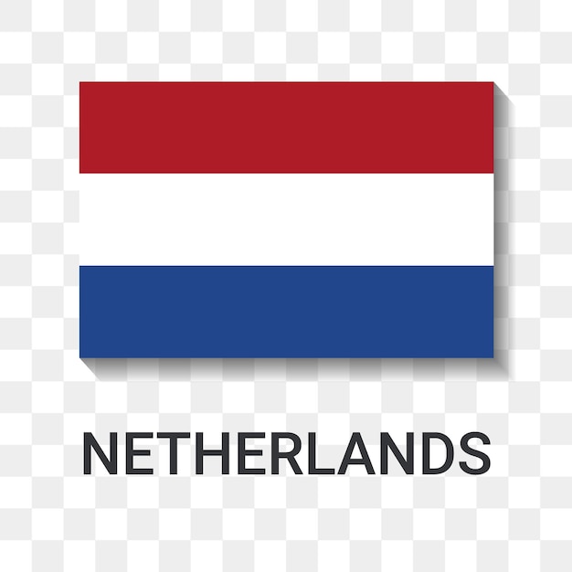 Vlag van nederland icon vector illustratie