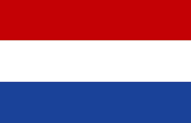 Vector vlag van nederland. vector illustratie