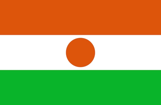 Vlag van Niger officiële land vlag wereld vlagpictogram Internationale vlagpictogram