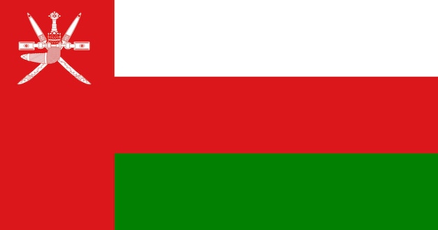 Vlag van Oman in Vector