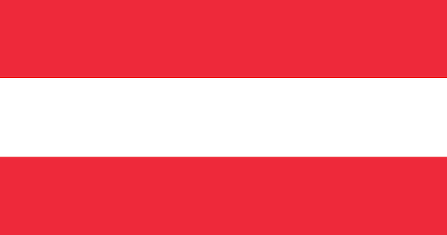 Vlag van Oostenrijk in vector