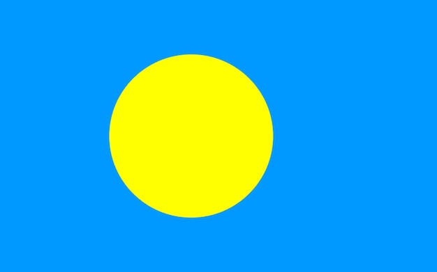 vlag van Palau vlag natie vector illustratie