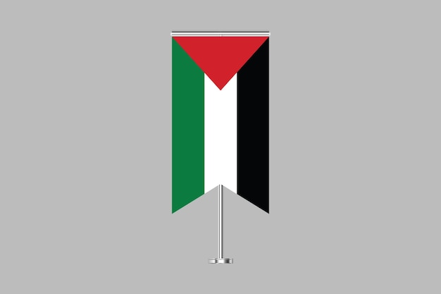 vlag van Palestina originele en eenvoudige vlag van Palestina vector illustratie van de vlag van Palestina