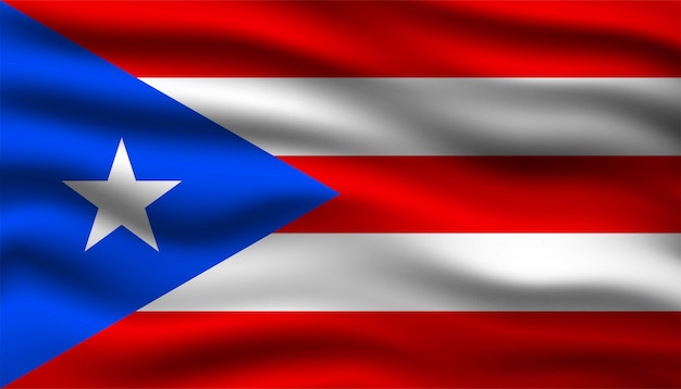 Vlag van Puerto Rico achtergrond.