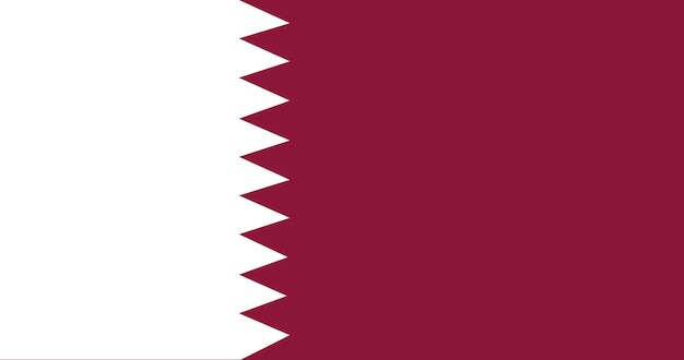 Vlag van Qatar in vector