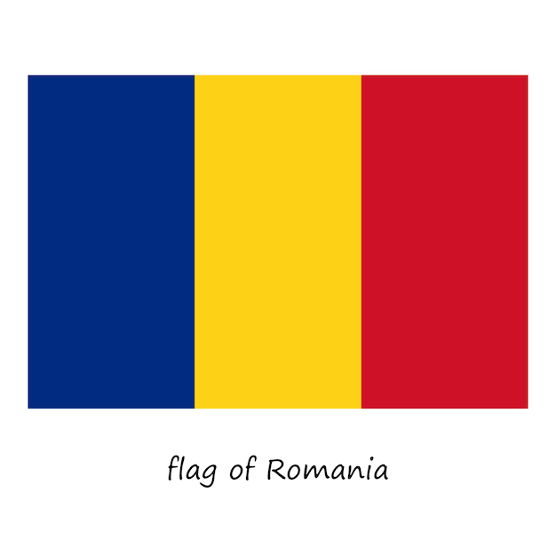 Vector vlag van roemenië.