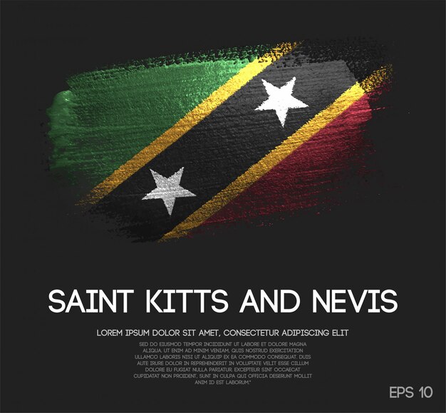 Vlag van saint kitts en nevis