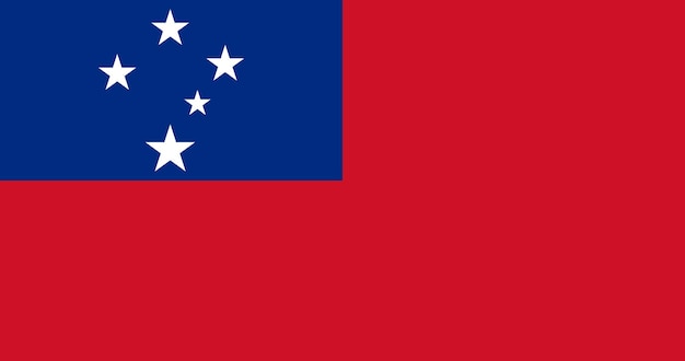 Vlag van Samoa in vector