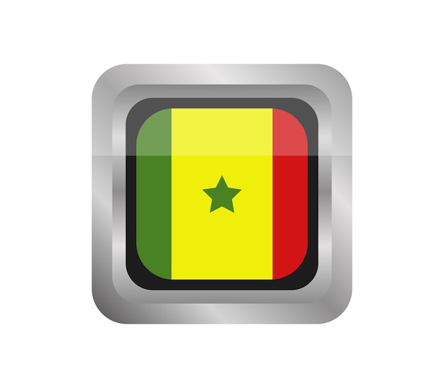 Vector vlag van senegal