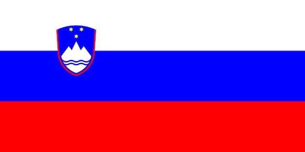 vlag van slovenië vlag natie vector illustratie