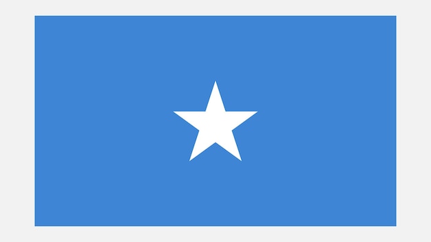 Vlag van Somalië met de oorspronkelijke kleur