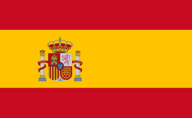 vlag van Spanje een Europese natie