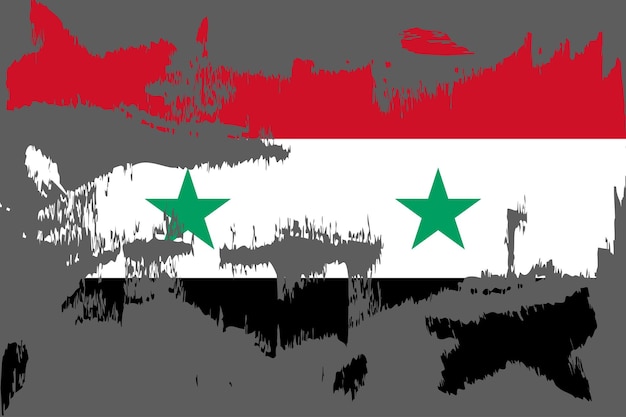 Vlag van Syrië vector 7