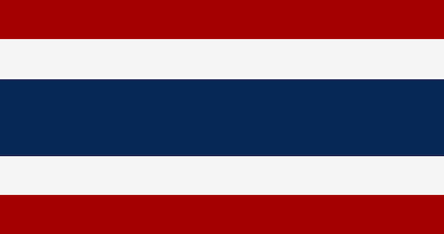 Vlag van Thailand in vector