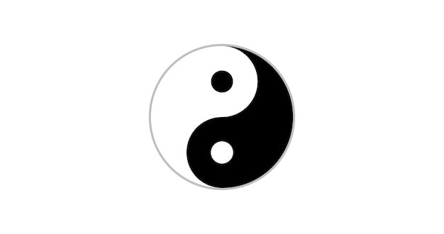 Vlag van Yin Yang religie vector afbeelding