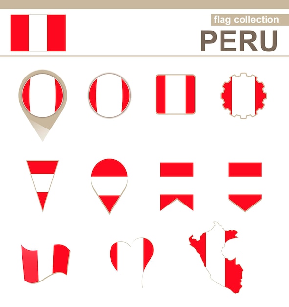 Vlaggencollectie Peru, 12 versies