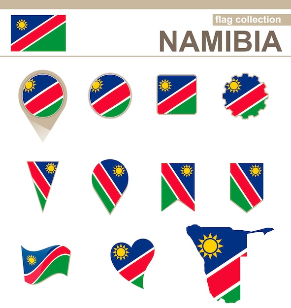 Vlaggencollectie van namibië, 12 versies