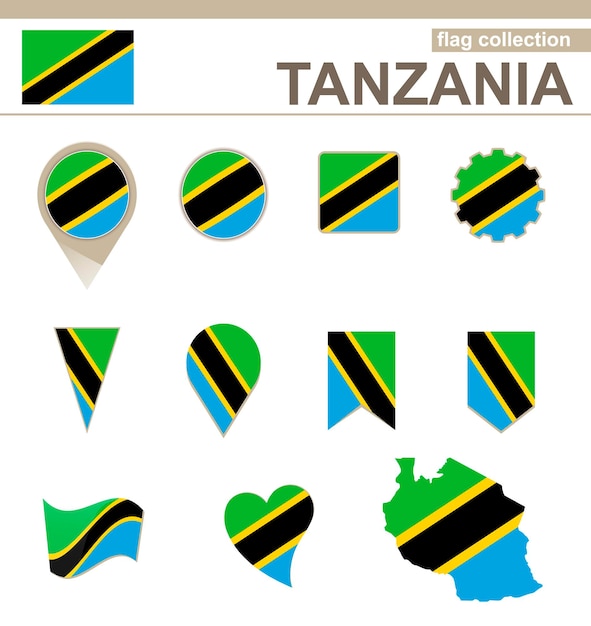 Vlaggencollectie van Tanzania, 12 versies