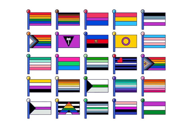 Vlaggenmast progressieve seksuele relaties vlaggen
