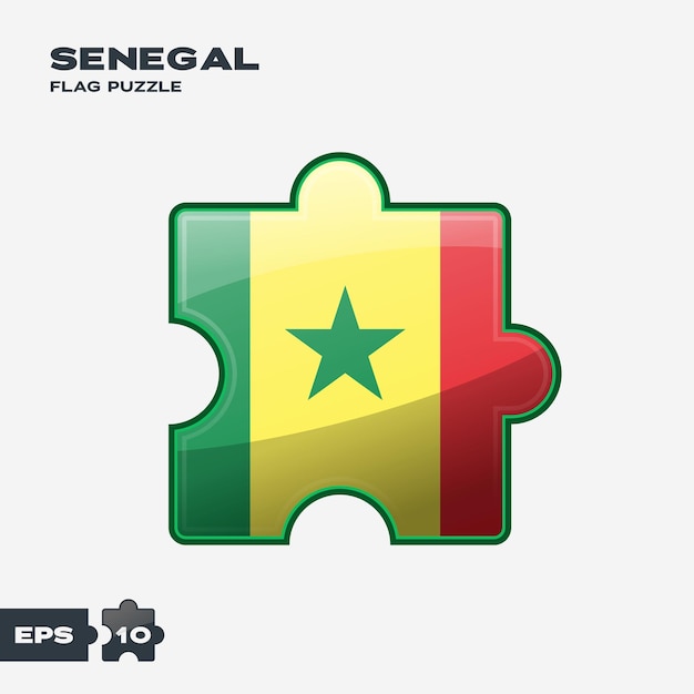 Vlaggenpuzzel Senegal