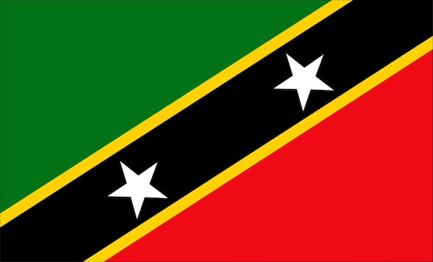 Vlagontwerp van saint kitts en nevis