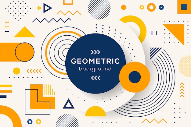 Vlak geometrisch vormenbehang