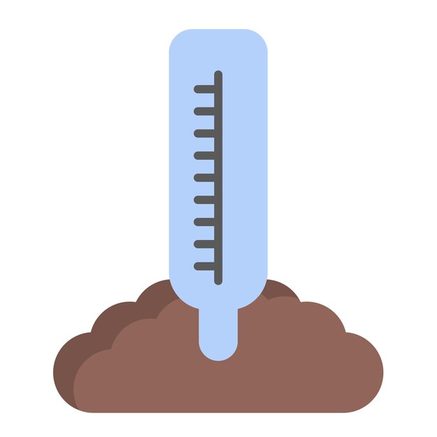 Vector vlakbeeld van de bodemph-meter