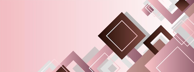 Vlakke banner sjabloon Gradiënt horizontale banner Gradiënt abstract ontwerp banner
